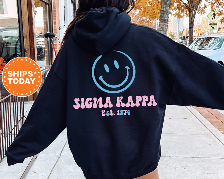 Sigma Kappa Frosty Smile Sorority Sweatshirt | Sig Kap Sorority Crewneck | Sorority Merch | Big Little Reveal Gift | Custom Greek Apparel