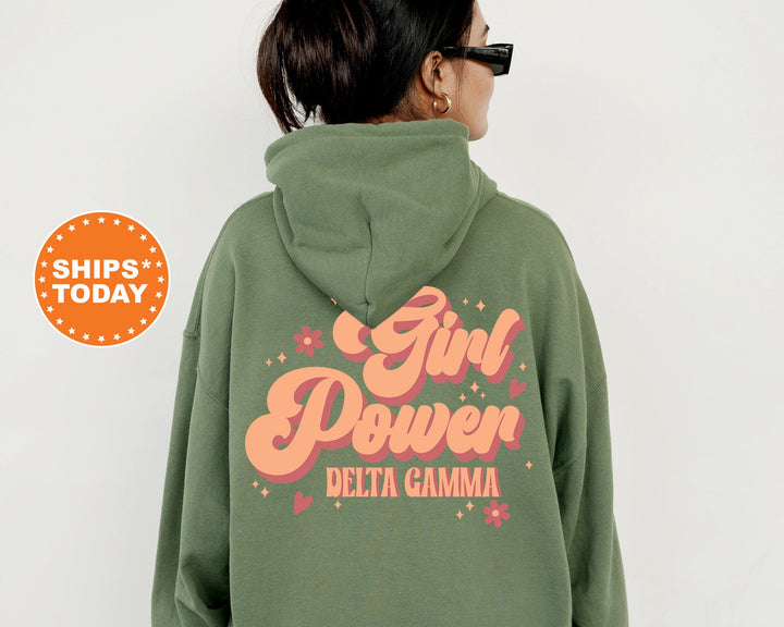 Delta Gamma Girl Power Sorority Sweatshirt | Delta Gamma Hoodie | Dee Gee Sweatshirt | Big Little Reveal | Sorority Initiation Gift _ 13903g
