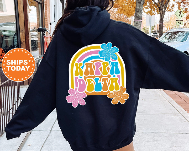 Kappa Delta Rainbow Rush Sorority Sweatshirt | Kappa Delta Hoodie | Kay Dee Sweatshirt | Greek Apparel | Big Little Reveal Gift