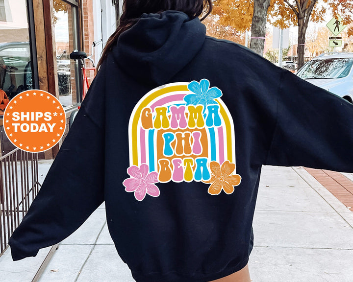 Gamma Phi Beta Rainbow Rush Sorority Sweatshirt | Gamma Phi Beta Hoodie | Gamma Phi Sweatshirt | Big Little Gift | Greek Apparel