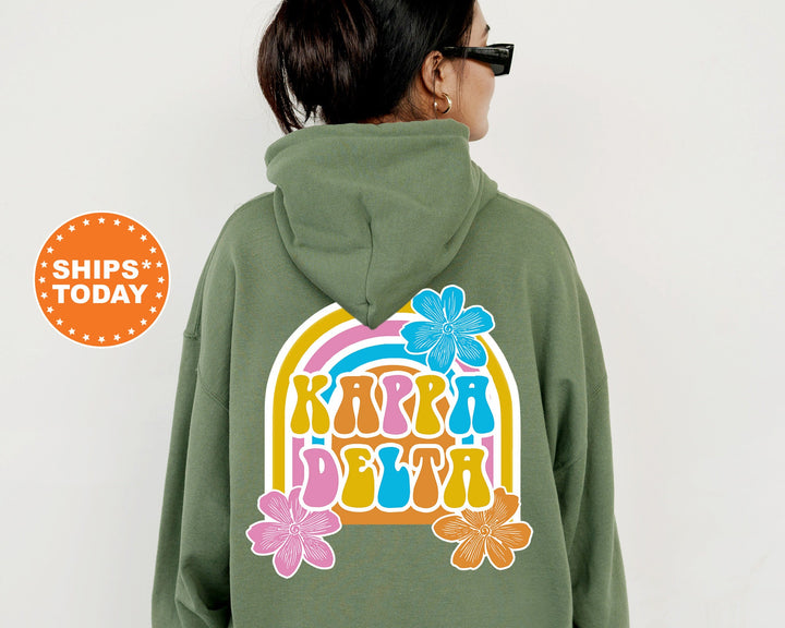 Kappa Delta Rainbow Rush Sorority Sweatshirt | Kappa Delta Hoodie | Kay Dee Sweatshirt | Greek Apparel | Big Little Reveal Gift