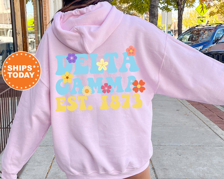 Delta Gamma Bright Buds Sorority Sweatshirt | Delta Gamma Gift | Dee Gee Sweatshirt | Big Little Reveal | Sorority Merch