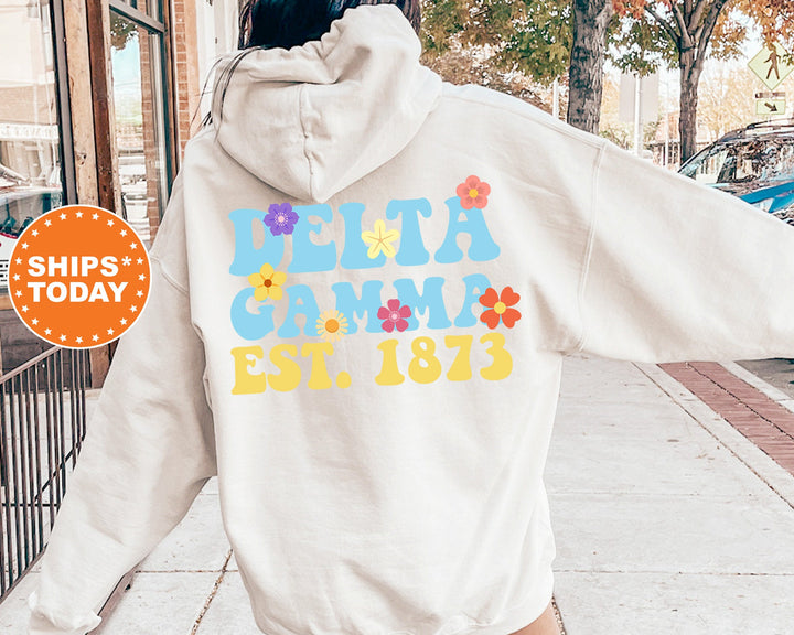 Delta Gamma Bright Buds Sorority Sweatshirt | Delta Gamma Gift | Dee Gee Sweatshirt | Big Little Reveal | Sorority Merch