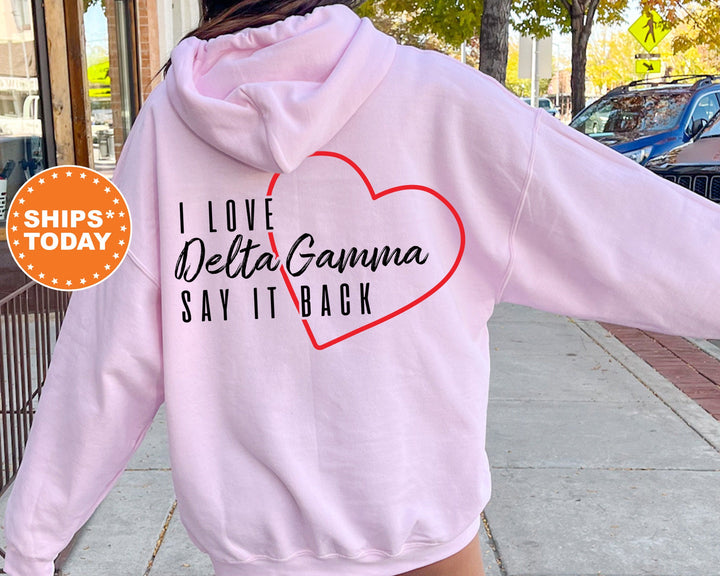 Delta Gamma Say It Back Sorority Sweatshirt | Dee Gee Sorority Crewneck | Sorority Merch | Big Little Recruitment Gift | Comfy Sweatshirt