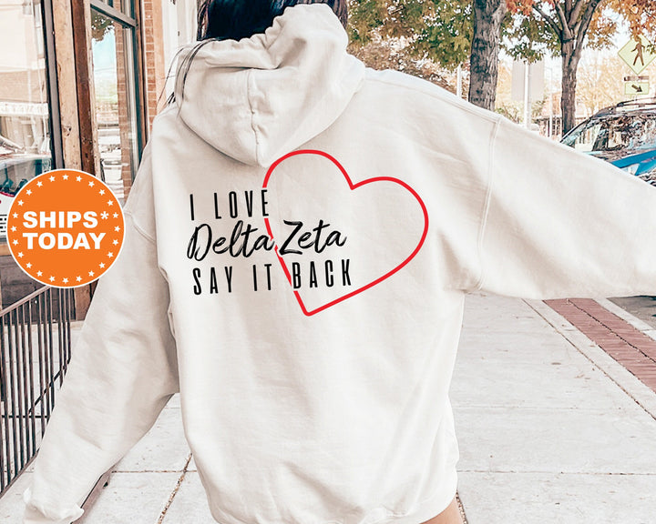 Delta Zeta Say It Back Sorority Sweatshirt | Dee Zee Sorority Crewneck | Sorority Merch | Big Little Recruitment Gift | Comfy Sweatshirt