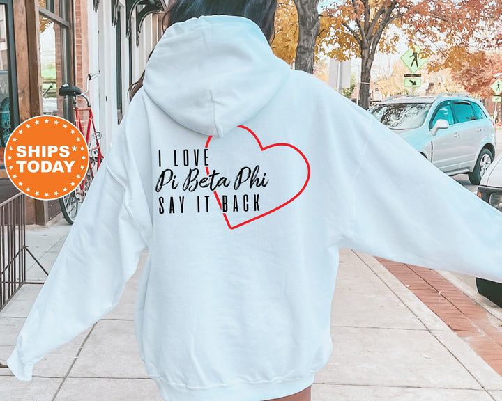 Pi Beta Phi Say It Back Sorority Sweatshirt | Pi Phi Sorority Crewneck | Sorority Merch | Big Little Recruitment Gift | Comfy Sweatshirt