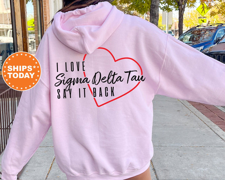 Sigma Delta Tau Say It Back Sorority Sweatshirt | Sig Delt Sorority Crewneck | Sorority Merch | Big Little Reveal Gift | Comfy Sweatshirt