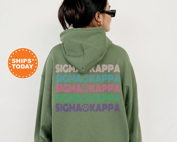 Sigma Kappa Cheery Chic Sorority Sweatshirt | Sigma Kappa Hoodie | Big Little Sorority | Sorority Initiation Gift | Bid Day Basket _ 13888g