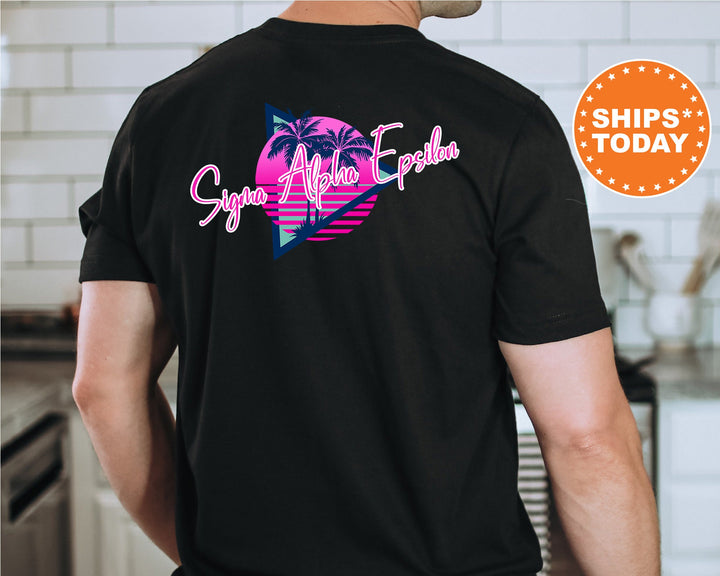 Sigma Alpha Epsilon Bright Nights Fraternity T-Shirt | Sigma Alpha Epsilon Shirt | SAE Fraternity Shirt | Greek Apparel | Bid Day | Comfort Colors Tee _ 13938g