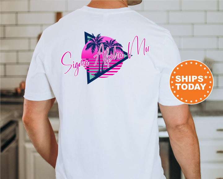 Sigma Alpha Mu Bright Nights Fraternity T-Shirt | Sigma Alpha Mu Shirt | Sammy Fraternity Shirt | Fraternity Gift | Greek Apparel | Comfort Colors Tee _ 13939g