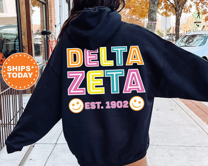 Delta Zeta Frisky Script Sorority Sweatshirt | Delta Zeta Sweatshirt | Dee Zee Merch | Greek Apparel | Big Little Sorority Gift _ 14024g