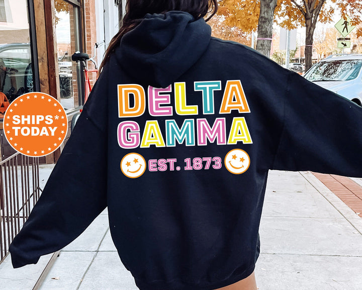 Delta Gamma Frisky Script Sorority Sweatshirt | Delta Gamma Sweatshirt | Dee Gee Sorority Hoodie | Big Little Sorority Reveal _ 14022g