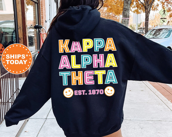 Kappa Alpha Theta Frisky Script Sorority Sweatshirt | Theta Sweatshirt | Theta Hoodie | Big Little Sorority | Sorority Apparel _ 14026g