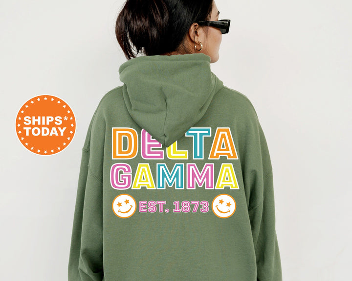 Delta Gamma Frisky Script Sorority Sweatshirt | Delta Gamma Sweatshirt | Dee Gee Sorority Hoodie | Big Little Sorority Reveal _ 14022g