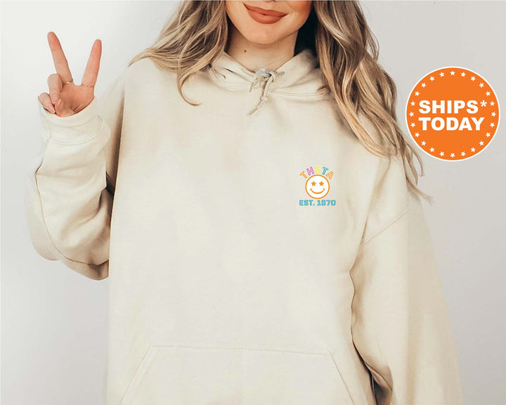 Kappa Alpha Theta Frisky Script Sorority Sweatshirt | Theta Sweatshirt | Theta Hoodie | Big Little Sorority | Sorority Apparel _ 14026g