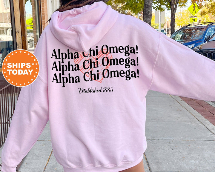 Alpha Chi Omega Balloon Bliss Sorority Sweatshirt | Alpha Chi Hoodie | Sorority Big Little | ACHIO Apparel | AXO Initiation Gift