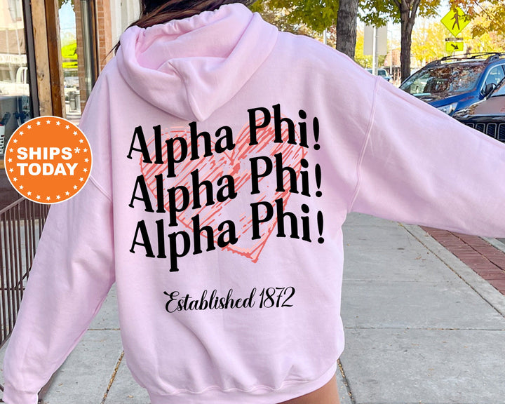 Alpha Phi Balloon Bliss Sorority Sweatshirt | Alpha Phi Sweatshirt | APHI Sorority Hoodie | Sorority Initiation | Big Little Gift 13689g
