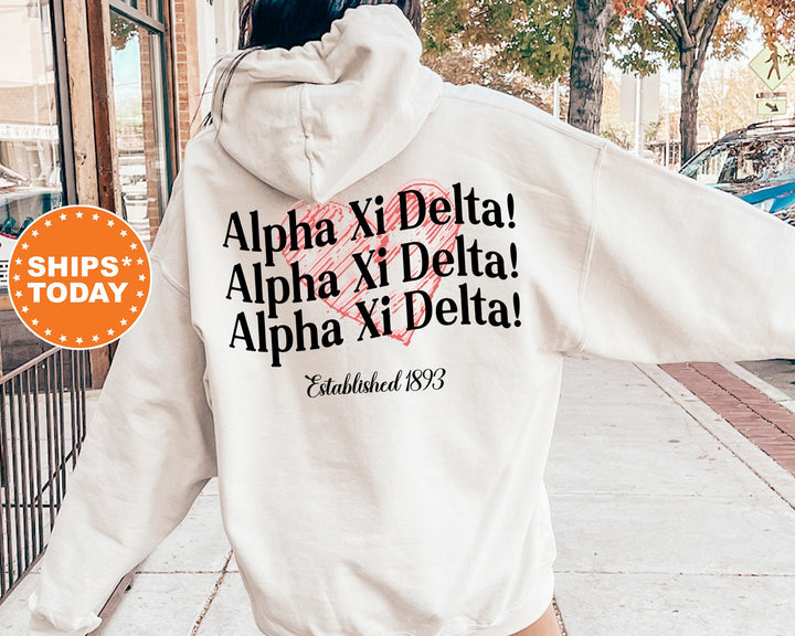 Alpha Xi Delta Balloon Bliss Sorority Sweatshirt | Alpha Xi Delta Sweatshirt | AXID Sorority Hoodie | Sorority Apparel | Big Little
