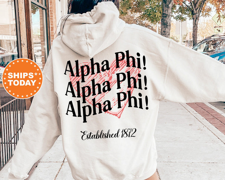 Alpha Phi Balloon Bliss Sorority Sweatshirt | Alpha Phi Sweatshirt | APHI Sorority Hoodie | Sorority Initiation | Big Little Gift 13689g