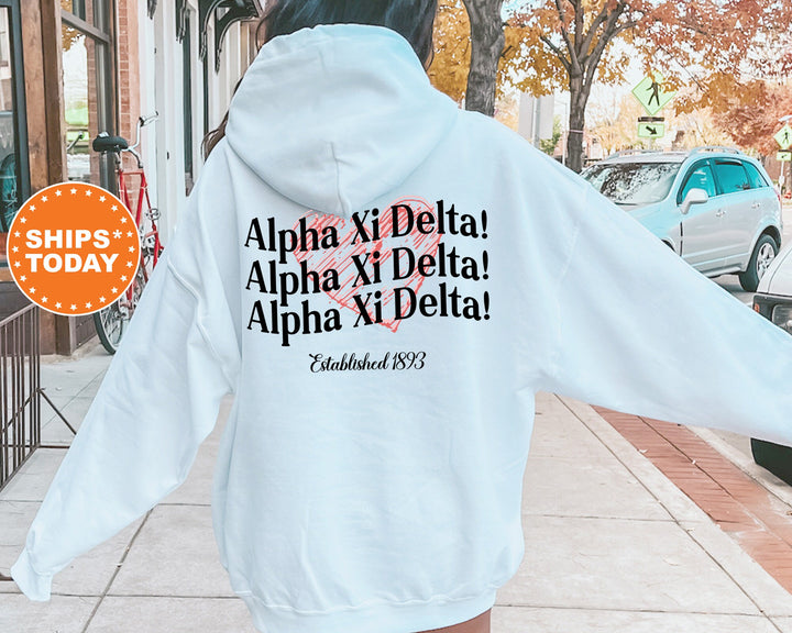 Alpha Xi Delta Balloon Bliss Sorority Sweatshirt | Alpha Xi Delta Sweatshirt | AXID Sorority Hoodie | Sorority Apparel | Big Little