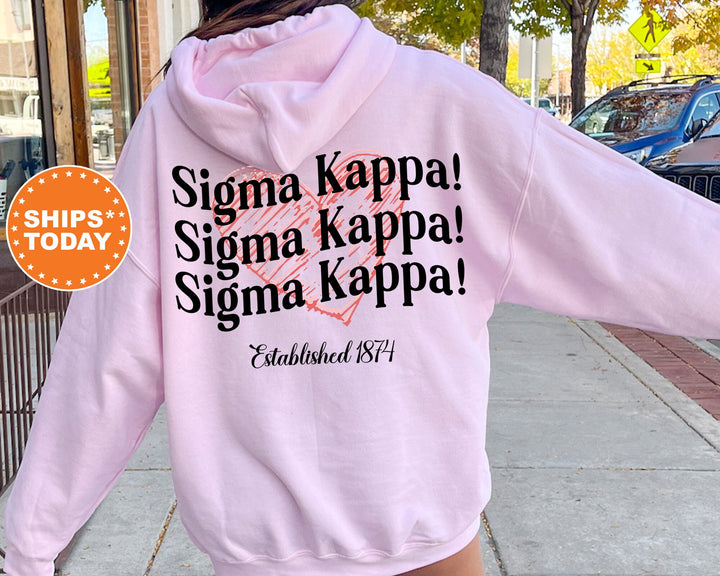 Sigma Kappa Balloon Bliss Sorority Sweatshirt | Sig Kap Sorority Hoodie | Big Little | Sorority Apparel | Sigma Kappa Sweatshirt 13706g