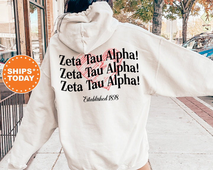 Zeta Tau Alpha Balloon Bliss Sorority Sweatshirt | Zeta Sorority Hoodie | Sorority Apparel | Big Little | Zeta Tau Alpha Sweatshirt