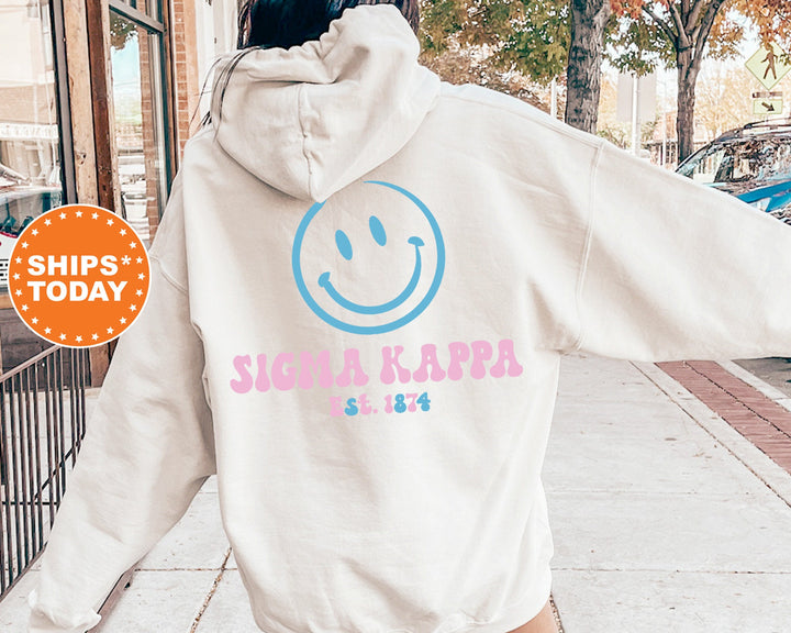 Sigma Kappa Frosty Smile Sorority Sweatshirt | Sig Kap Sorority Crewneck | Sorority Merch | Big Little Reveal Gift | Custom Greek Apparel