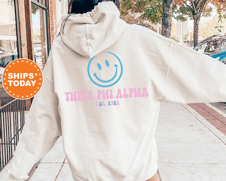 Theta Phi Alpha Frosty Smile Sorority Sweatshirt | Theta Phi Sorority Crewneck | Sorority Gift | Big Little Reveal | Custom Greek Apparel