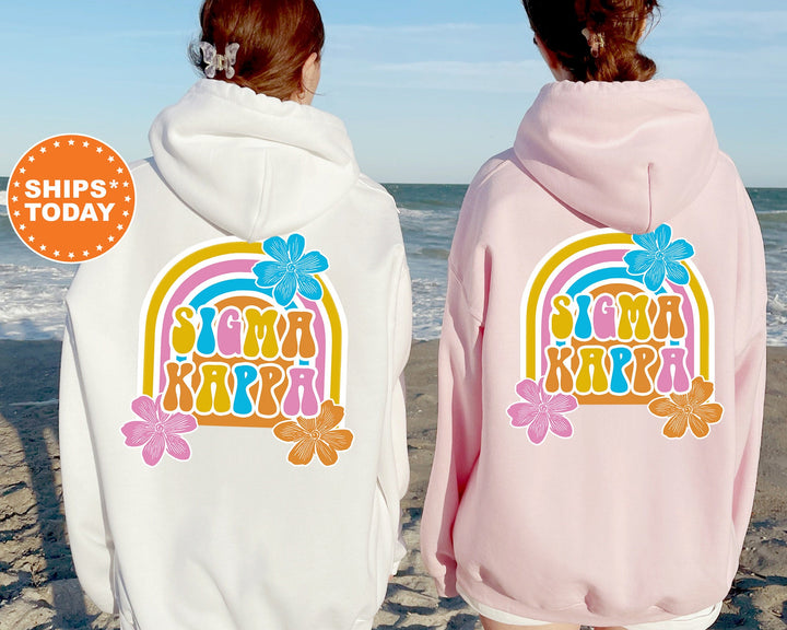 Sigma Kappa Rainbow Rush Sorority Sweatshirt | Sigma Kappa Hoodie | Sig Kap Sweatshirt | Sorority Bid Day | Big Little Reveal