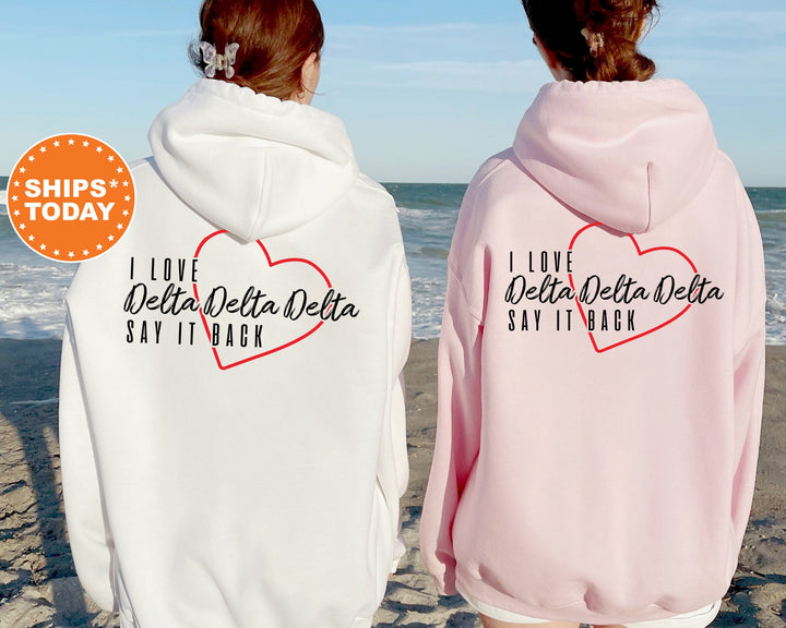 Delta Delta Delta Say It Back Sorority Sweatshirt | Tri Delta Sorority Crewneck | Sorority Merch | Big Little Reveal Gift | Comfy Sweatshirt