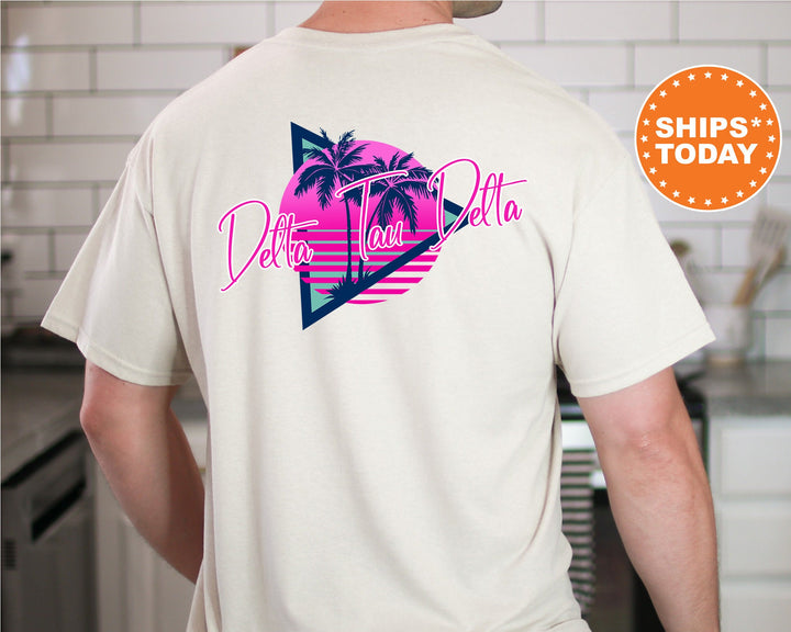 Delta Tau Delta Bright Nights Fraternity T-Shirt | Delta Tau Delta Shirt | Delt Fraternity Shirt | Greek Apparel | Fraternity Gift | Comfort Colors Tee _ 13926g