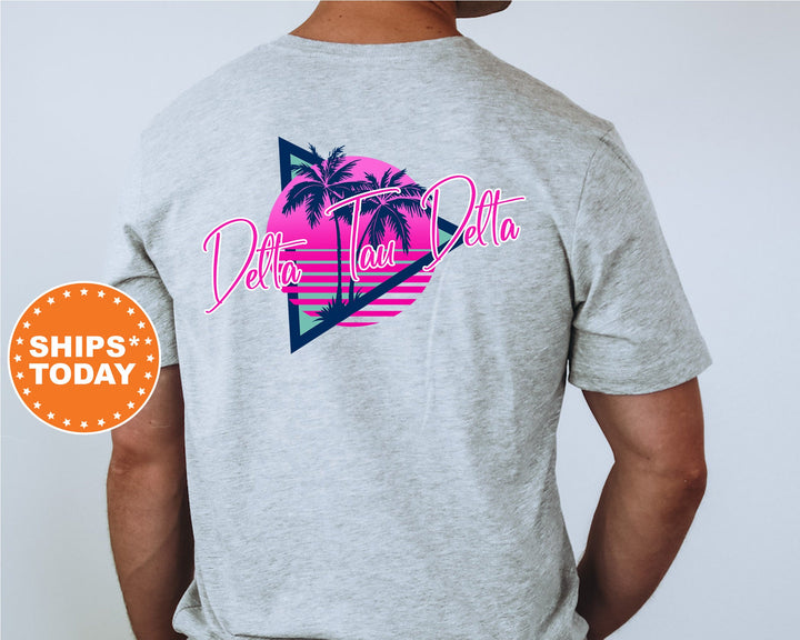 Delta Tau Delta Bright Nights Fraternity T-Shirt | Delta Tau Delta Shirt | Delt Fraternity Shirt | Greek Apparel | Fraternity Gift | Comfort Colors Tee _ 13926g