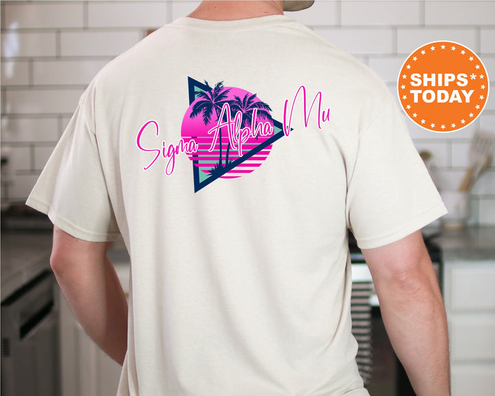 Sigma Alpha Mu Bright Nights Fraternity T-Shirt | Sigma Alpha Mu Shirt | Sammy Fraternity Shirt | Fraternity Gift | Greek Apparel | Comfort Colors Tee _ 13939g