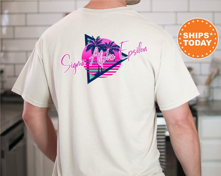 Sigma Alpha Epsilon Bright Nights Fraternity T-Shirt | Sigma Alpha Epsilon Shirt | SAE Fraternity Shirt | Greek Apparel | Bid Day | Comfort Colors Tee _ 13938g