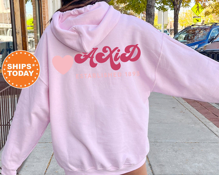 Alpha Xi Delta Heart Haven Sorority Sweatshirt | Alpha Xi Delta Hoodie | AXID Sweatshirt | Sorority Gift | Big Little Sorority Reveal