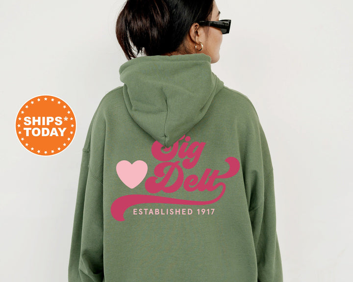 Sigma Delta Tau Heart Haven Sorority Sweatshirt | Sigma Delta Tau Hoodie | SIG DELT Sweatshirt | Sorority Gifts | Big Little Reveal 13549g