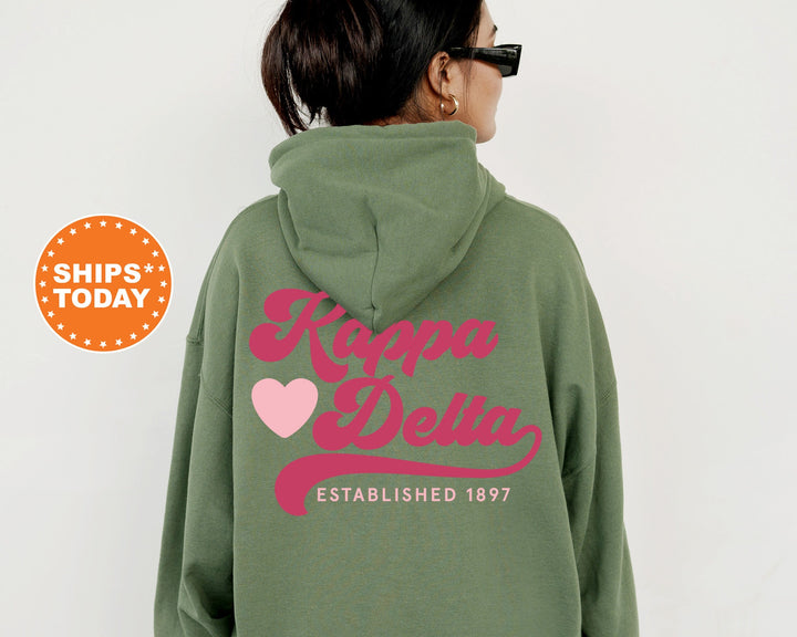 Kappa Delta Heart Haven Sorority Sweatshirt | Kappa Delta Hoodie | Kay Dee Sweatshirt | Sorority Apparel | Big Little Sorority Gift 13544g