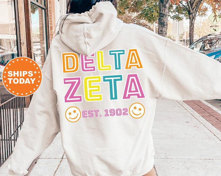 Delta Zeta Frisky Script Sorority Sweatshirt | Delta Zeta Sweatshirt | Dee Zee Merch | Greek Apparel | Big Little Sorority Gift _ 14024g
