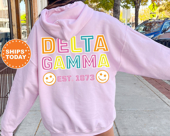 Delta Gamma Frisky Script Sorority Sweatshirt | Delta Gamma Sweatshirt | Dee Gee Sorority Hoodie | Big Little Sorority Reveal _ 14022g