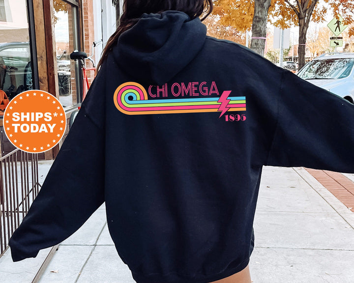 Chi Omega Sparkling Pink Sorority Sweatshirt | Chi Omega Sweatshirt | Chi O Hoodie | Big Little Reveal | Sorority Apparel | Bid Day _ 14099g