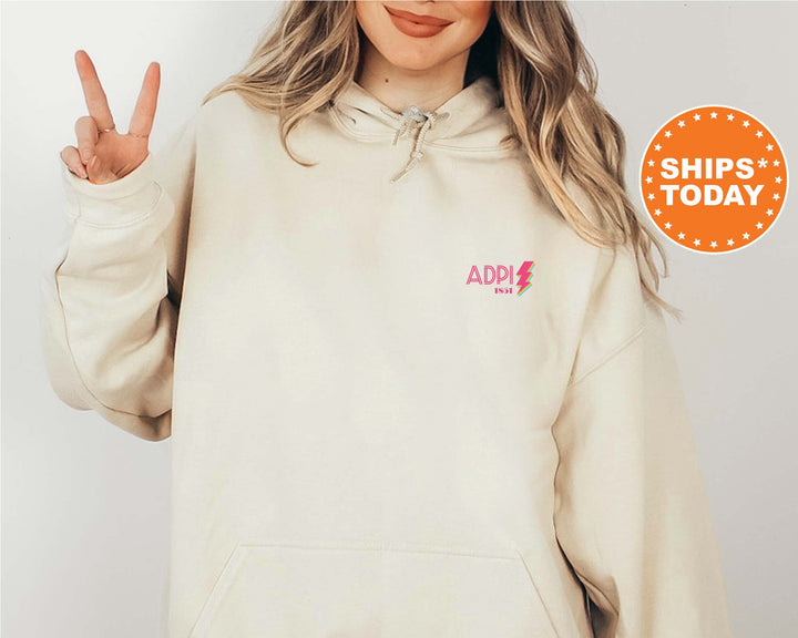 Alpha Delta Pi Sparkling Pink Sorority Sweatshirt | ADPI Sorority Hoodie | Alpha Delta Pi Sweatshirt | Big Little Sorority Gift _ 14091g