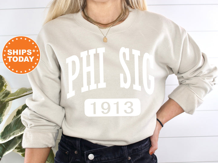 Phi Sigma Sigma Athletic Sorority Sweatshirt | Phi Sig Merch | Sorority Apparel | Phi Sig Hoodie | Big Little Reveal | Bid Day Gift 7325g