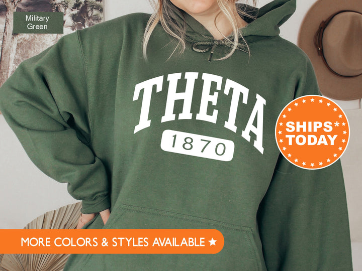 Kappa Alpha Theta Athletic Sorority Sweatshirt | Theta Greek Apparel | Sorority Bid Day Gifts | Big Little Reveal | Theta Merch