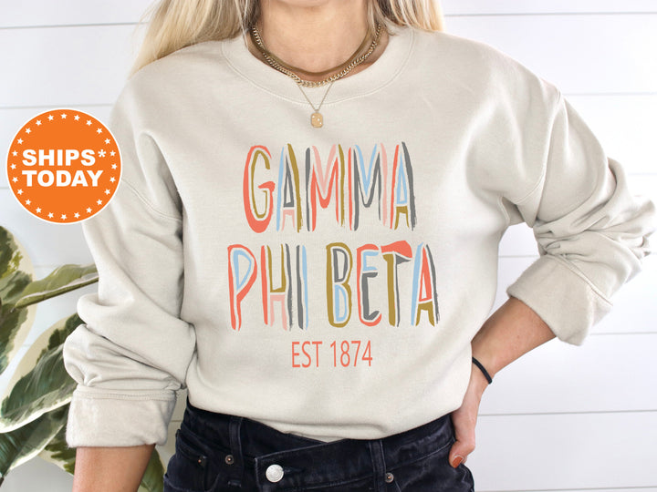 Gamma Phi Beta Olivia Sorority Sweatshirt | GPHI Apparel | Gamma Phi Hoodie | Big Little Reveal | Bid Day Gifts | Greek Apparel