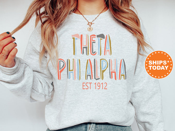 Theta Phi Alpha Olivia Sorority Sweatshirt | Theta Phi Hoodie | Theta Phi Sorority Apparel | Big Little Reveal | Comfy Sweatshirt