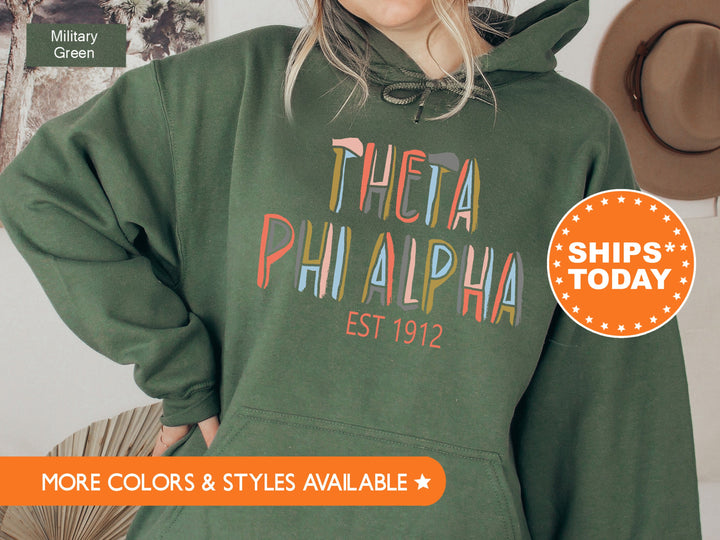 Theta Phi Alpha Olivia Sorority Sweatshirt | Theta Phi Hoodie | Theta Phi Sorority Apparel | Big Little Reveal | Comfy Sweatshirt