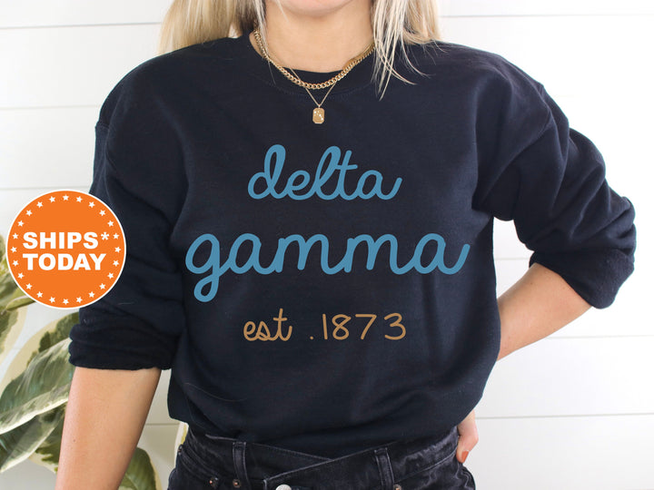 Delta Gamma The Blues Sorority Sweatshirt | Delta Gamma Hoodie| Dee Gee Merch | Big Little Sorority Gift | Dee Gee Sweatshirt _ 8279g