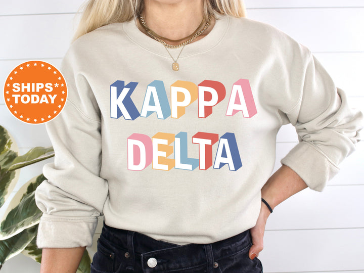 Kappa Delta Loud Box Sorority Sweatshirt | Kappa Delta Retro Sweatshirt | Sorority Gifts | Sorority Apparel | Big Little Reveal  _ 5575g