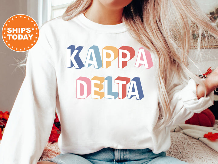Kappa Delta Loud Box Sorority Sweatshirt | Kappa Delta Retro Sweatshirt | Sorority Gifts | Sorority Apparel | Big Little Reveal  _ 5575g