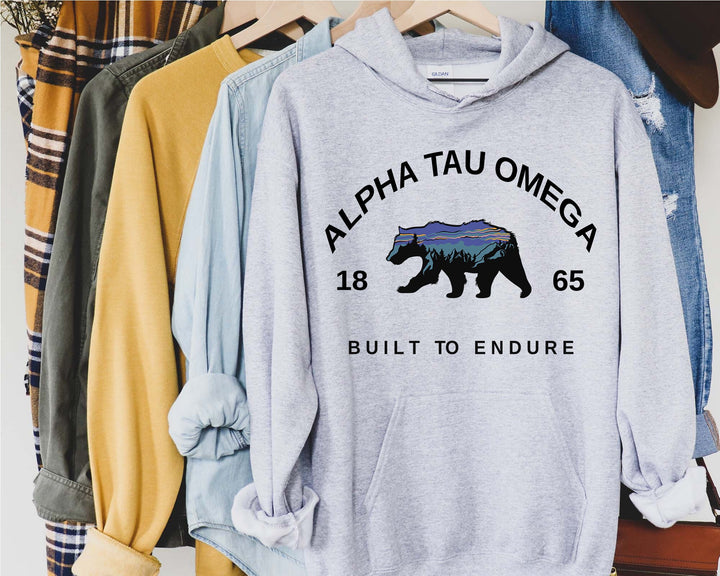 Alpha Tau Omega Built Different Fraternity Sweatshirt | ATO Hooded Sweatshirt | Alpha Tau Omega Sweatshirt | Fraternity Gift _ 6112g